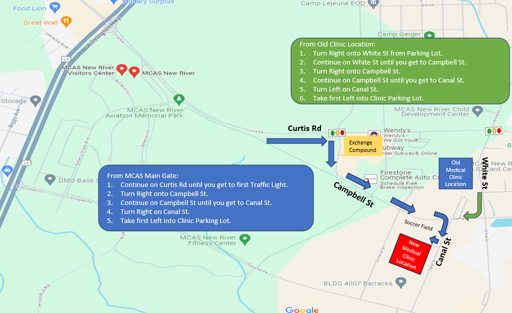 Naval Medical Center Camp Lejeune > Branch Medical Clinics > MCAS New River